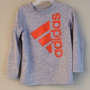 Adidas grey long sleeved athletic top
